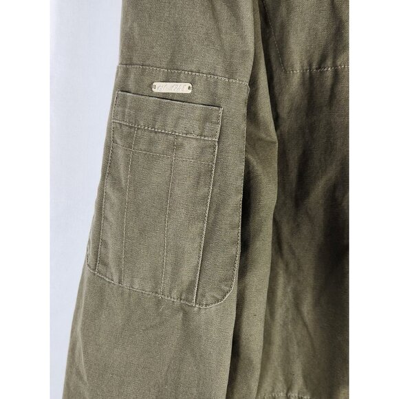 Vintage Weatherproof Canvas Utility Jacket Mens Hood Chore Coat XL - Picture 9 of 9